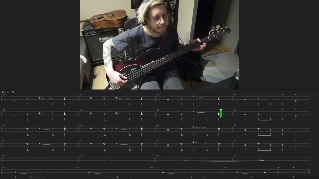 Bratty - Honey, No Estás (Bass cover with tabs)