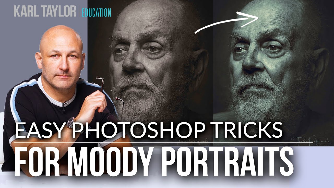 Easy Photoshop Tricks for Moody Portrait Photography
