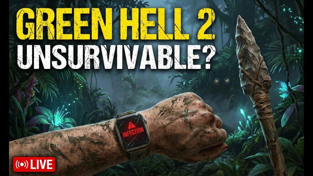 LIVE: Green Hell 2 Gameplay |கிரீன் ஹெல் 2 | First Time Playing & Surviving the Jungle