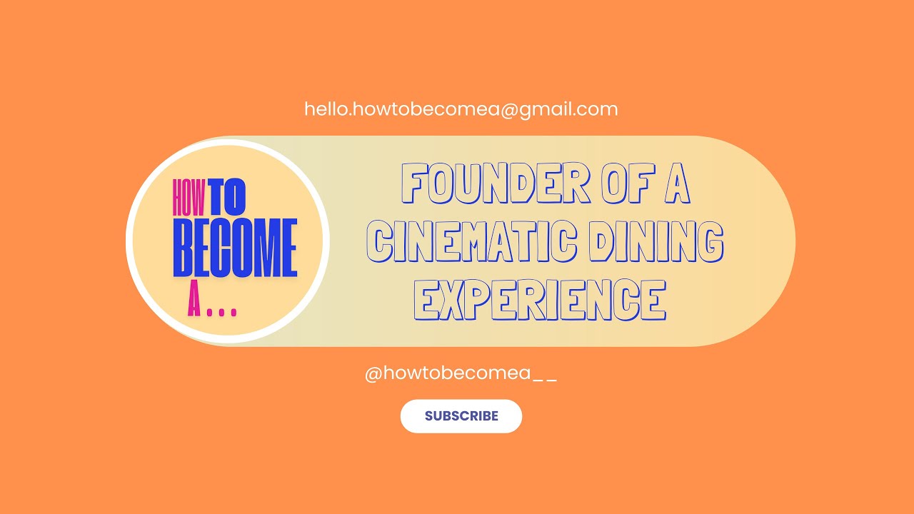 How To Become A... Founder of a Cinematic Dining Experience | Taste Film
