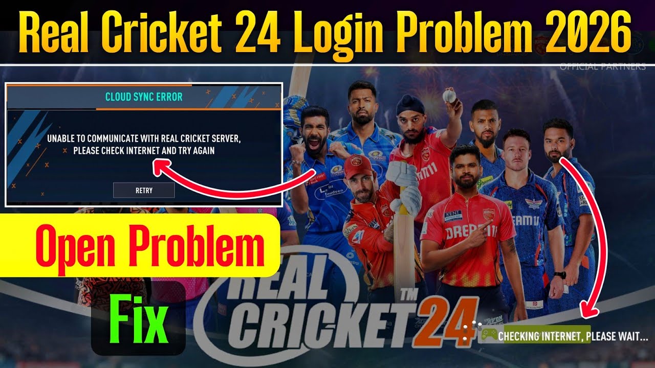Real Cricket 24 Login Problem | Real Cricket 24 Unable To Communicate Problem | Rc24 Login Problem
