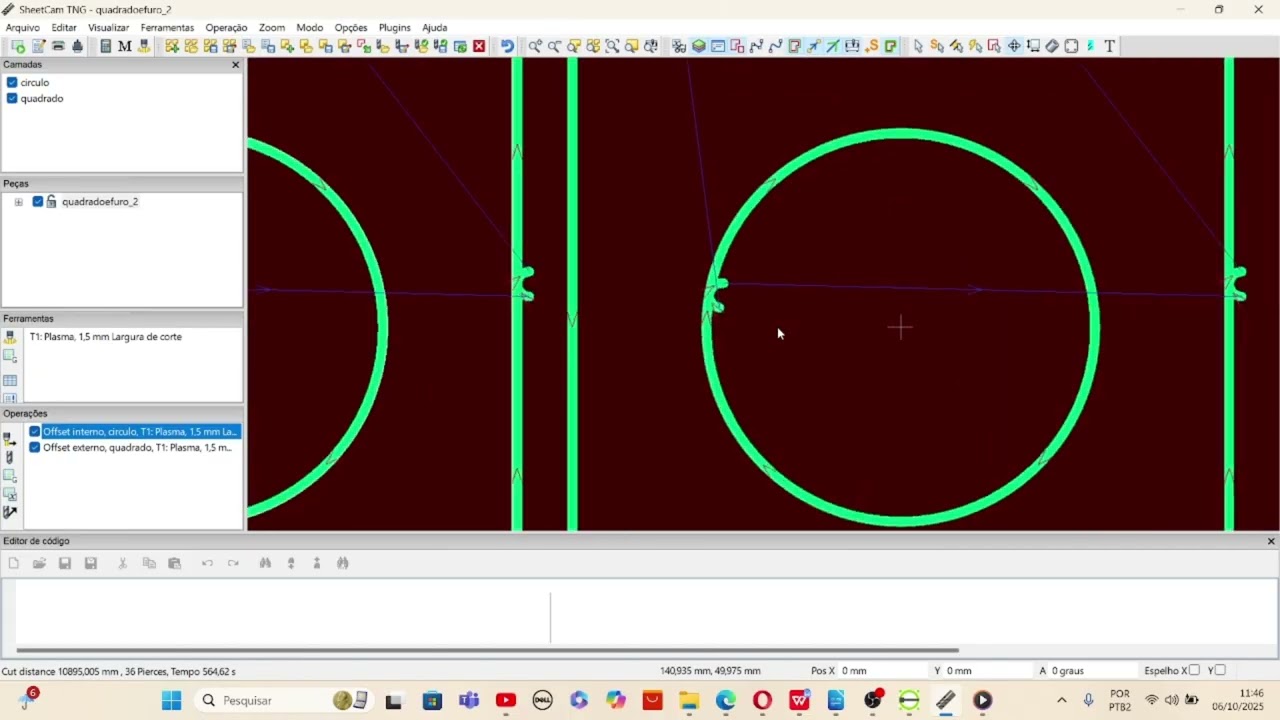 Iniciando com sheetcam parte 2