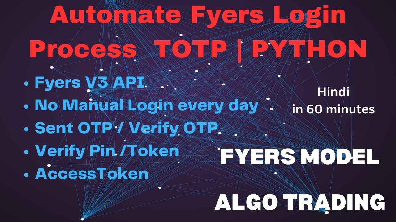 Automate Fyers login using TOTP | Python Algo Trading | Fyers API V3 #fyers #algotrading #python3