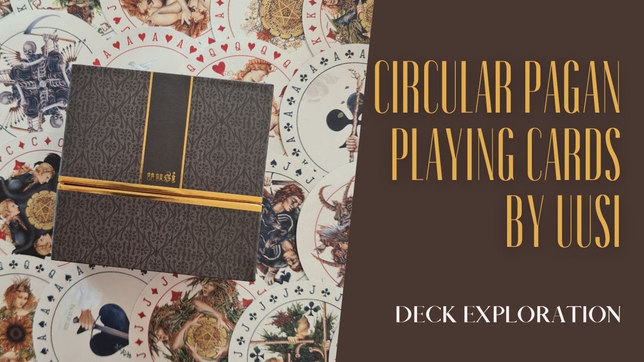 Circular Pagan Playing Cards by Uusi - Deck Exploration