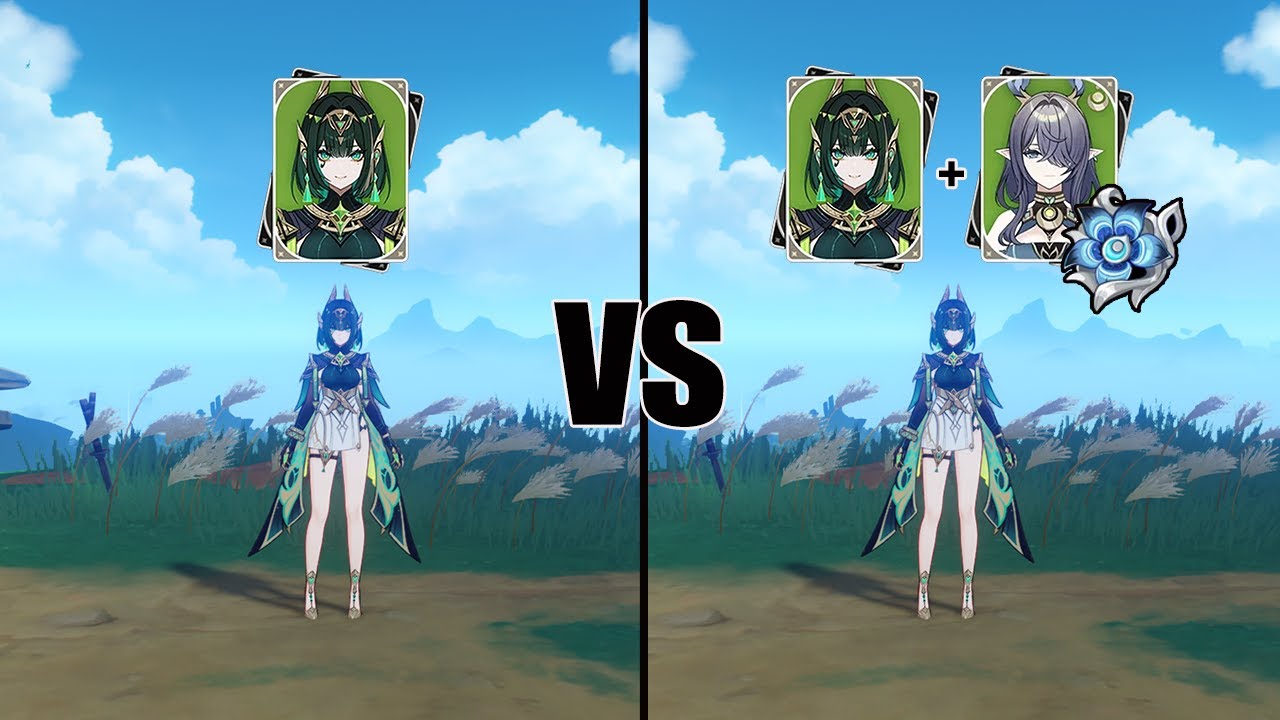 Nefer with and without Lauma - How STRONG The Damage Increase?? // Genshin impact