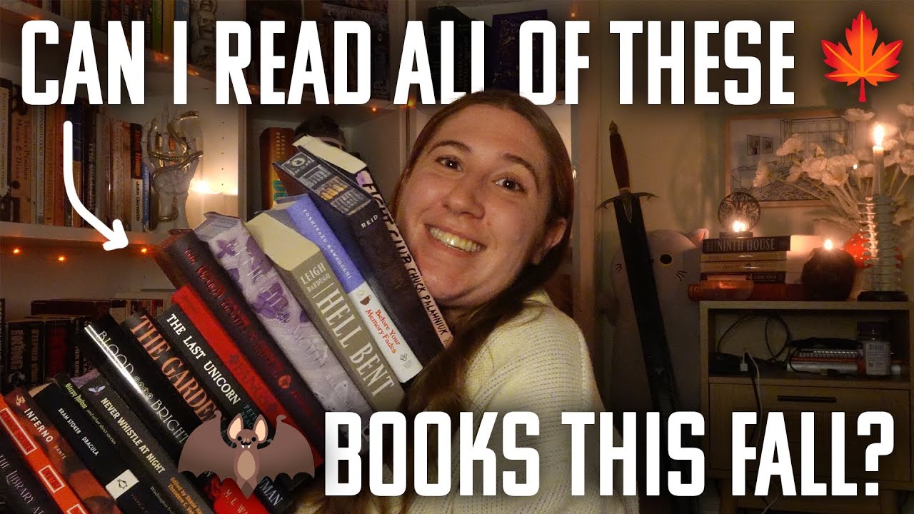 my fall tbr might swallow me whole 😅📚 | a *mildly* tipsy tbr video ft. decorating my bookshelves