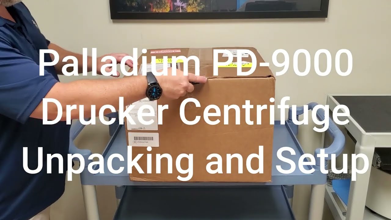 Drucker Palladium Centrifuge Unpacking and Components
