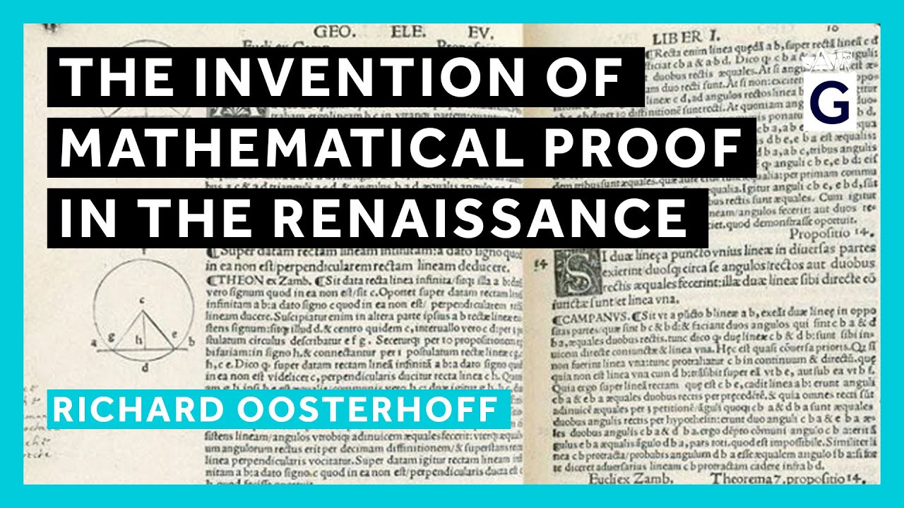 The Invention of Mathematical Proof in the Renaissance