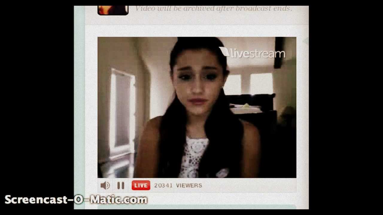 Ariana Grande Live Twitcam 8/5/12