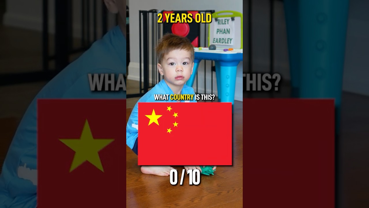 2-Year-Old vs. Country Flags Quiz 