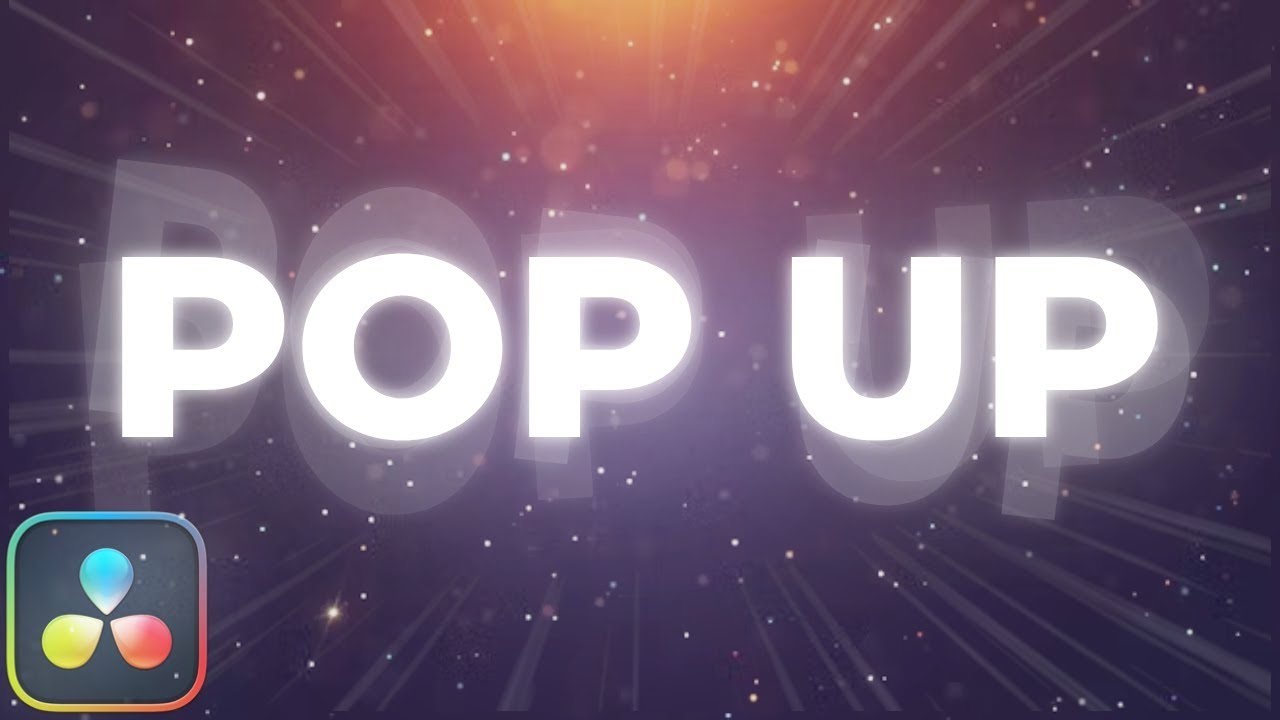 How To Make a POPUP TEXT Effect In Davinci Resolve 19 Tutorial