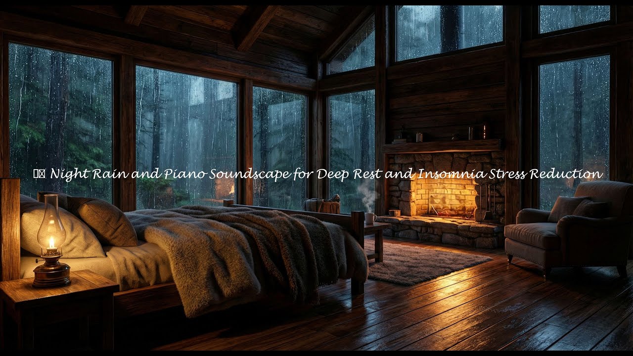 Fall Asleep Faster Tonight with Rain Sounds and Gentle Piano for Deep Sleep 🌙 #QLX