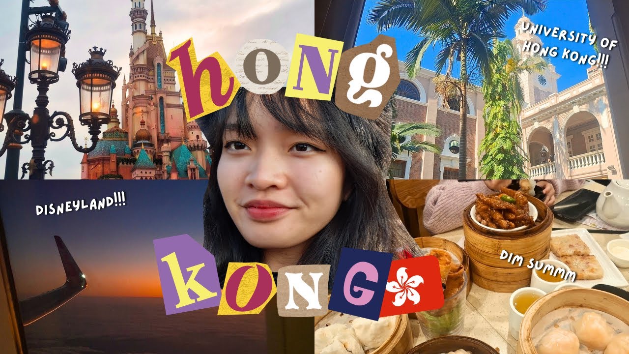 Hong Kong travel vlog 🇭🇰 ⋆ ✈️🏰| university of of HK, lantau island, ocean park, etc