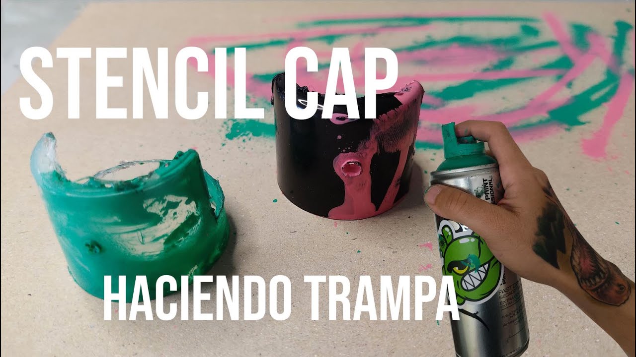 Tutorial de Graffiti | Stencil cap Casera | Lograr lineas delgadas y detalles minusculos.