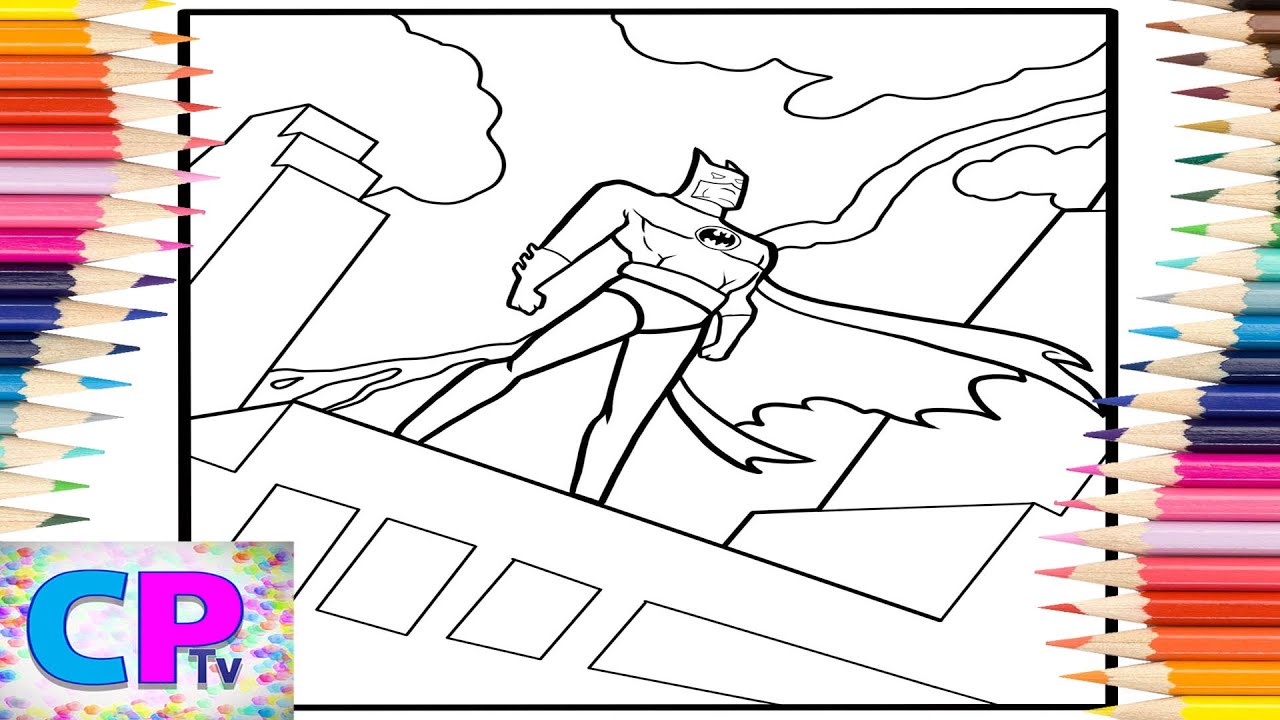 Batman in The City at Night Coloring Pages/Batman on IPad/@coloringpagestv Andrah - bye bye [NCS]