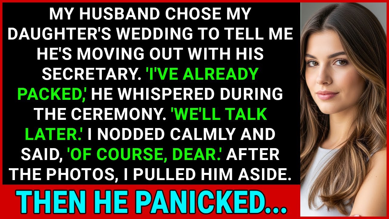 My Husband Used Our Daughter's Wedding To Announce He's Moving Out With His Secretary; Then...