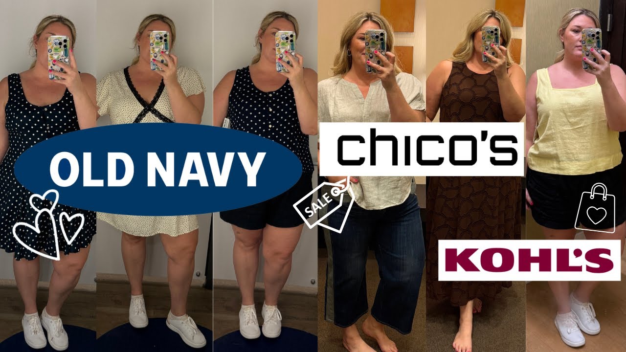 OLD NAVY, KOHL’S + CHICO’S! LOTS OF TRY-ONS IN THIS ONE | vlog 292