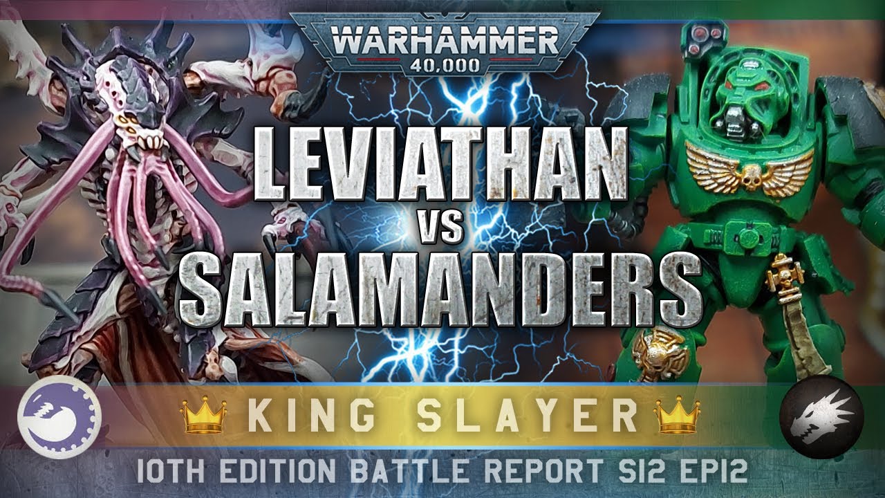 Salamanders Space Marines vs Tyranids (Leviathan) Warhammer 40K 10th Edition Battle Report 2000pts