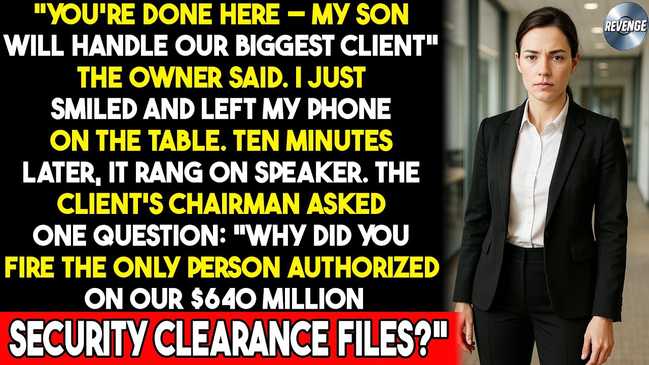 Он уволил её на глазах у всех. 10 минут спустя телефонный звонок изменил всё.