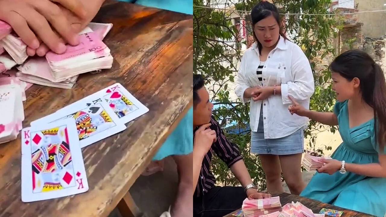 美女赌博把自己和老妈都输出去了！#十赌九输不赌为赢 #远离赌博 #浪仔勇哥