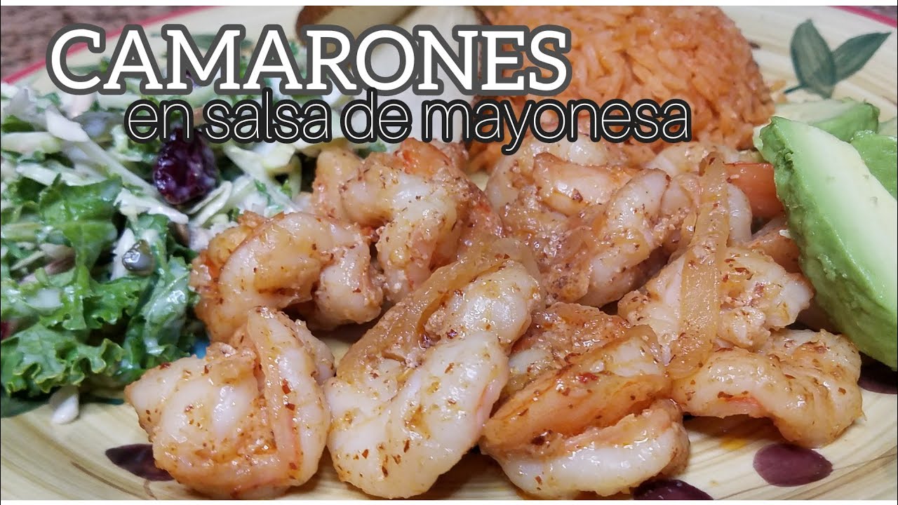 Receta de camarónes en salsa con mayonesa( picositos y riquisimos)