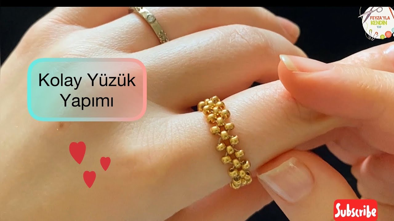 DIY- KOLAY TAKI TASARIM ŞIK KOLAY YÜZÜK/STYLISH EARRING