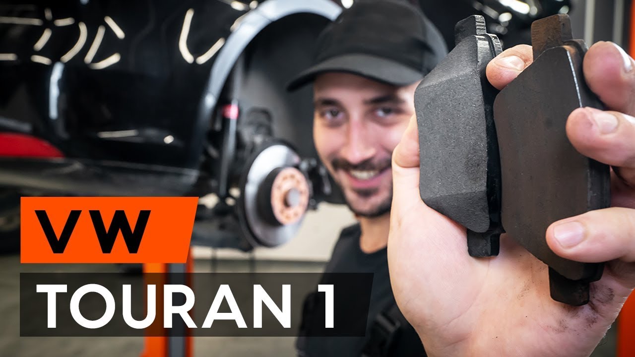 How to change rear brake pads on VW TOURAN 1t3 [TUTORIAL AUTODOC]
