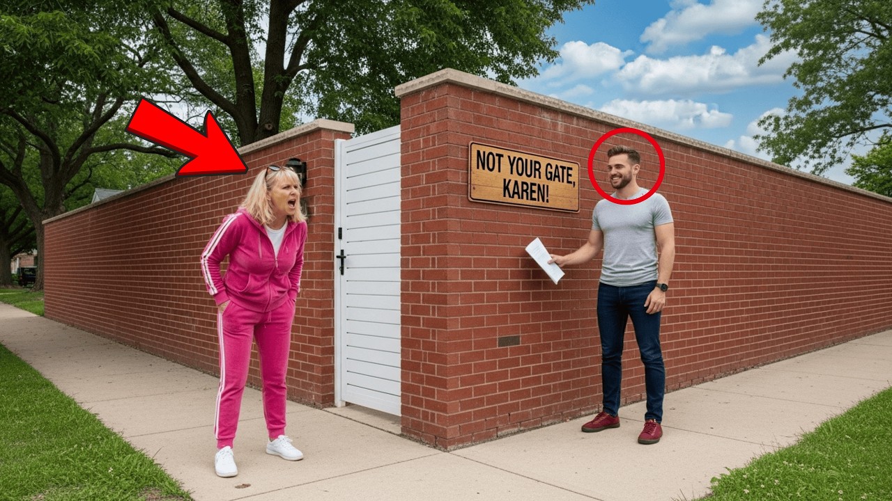 Karen Built a Gate Into My Property Without Asking—Big Mistake