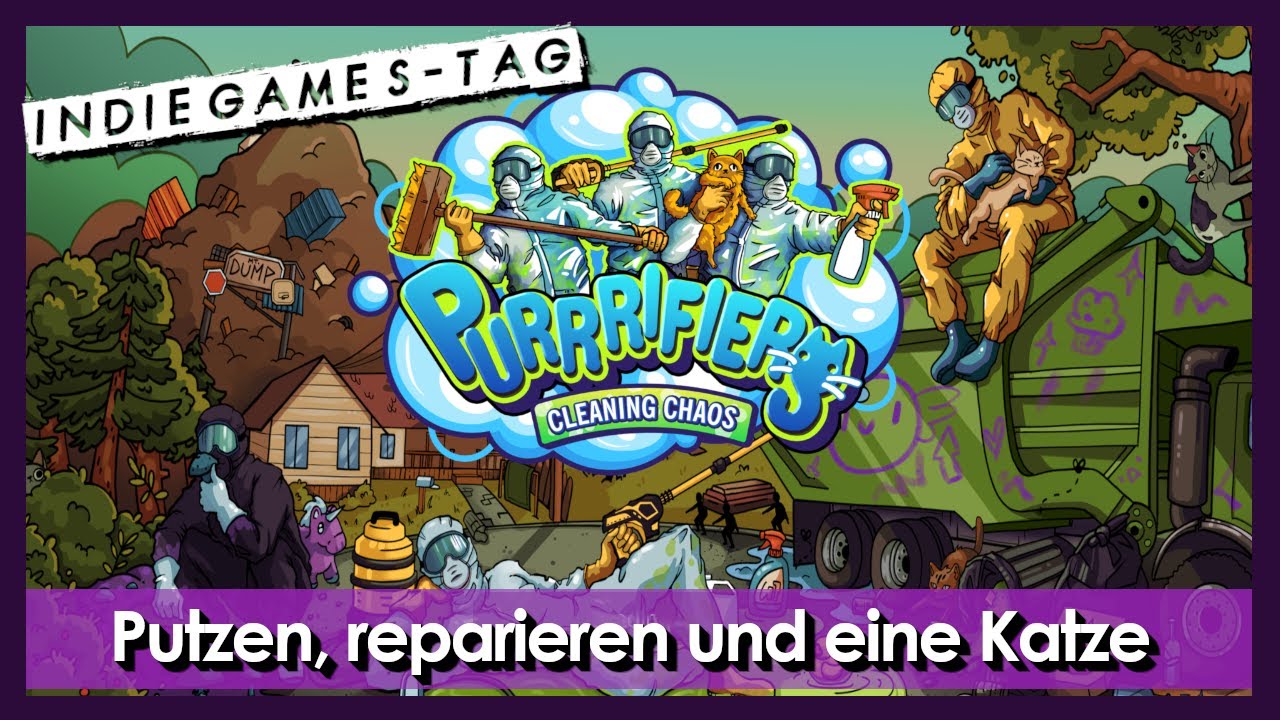 Zwischen Putzen, reparieren und Spülen [Purrrifiers Cleaning Chaos] [Indiegamestag] [Deutsch]