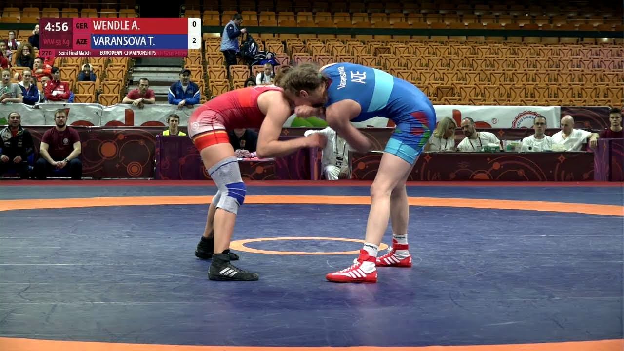 1/2 WW - 53 kg: A. WENDLE (GER) v. T. VARANSOVA (AZE)
