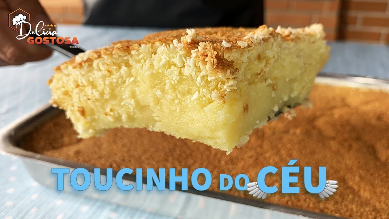 Bolo TOUCINHO do CÉU de Liquidificador com Leite Condensado! Receita pra Você Comer REZANDO! 😇