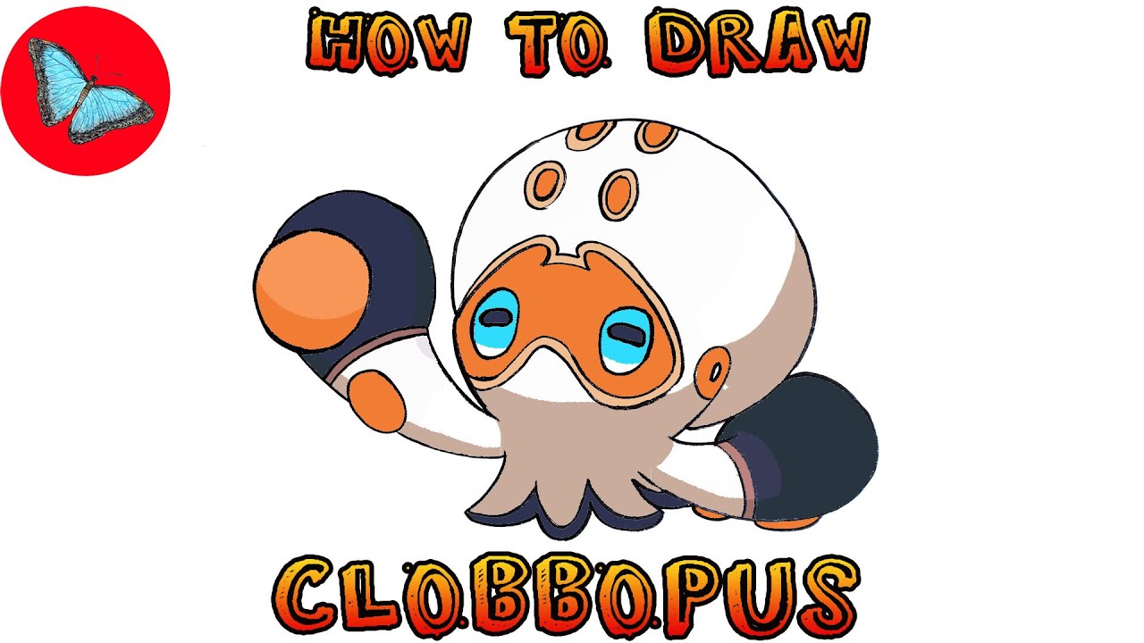 How To Draw Pokemon - Clobbopus | Drawing Animals