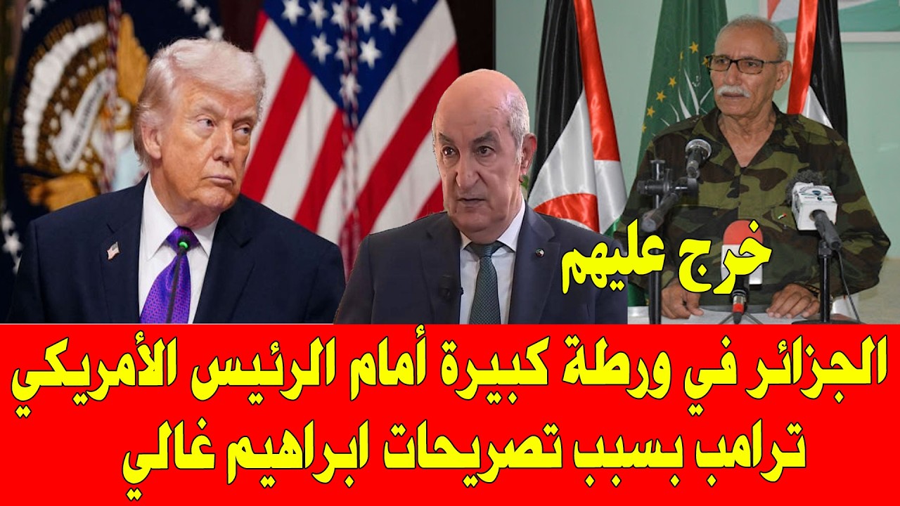 المغرب والجزائر .. تصريحات زعيم البوليساريو تضع النظام الجزائري في ورطة أمام ترامب في قضية الصحراء