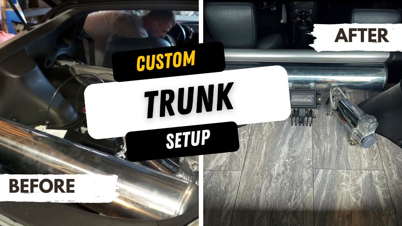 Custom trunk setup on the bagged 370z!
