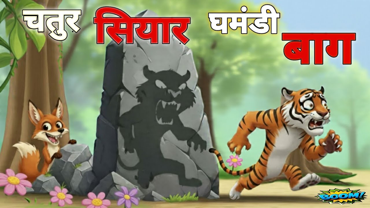 घमंडी बाघ और चालाक सियार 🐅 | पंचतंत्र की कहानी | Moral Story for Kids | Hindi Kahani | Jungle Story