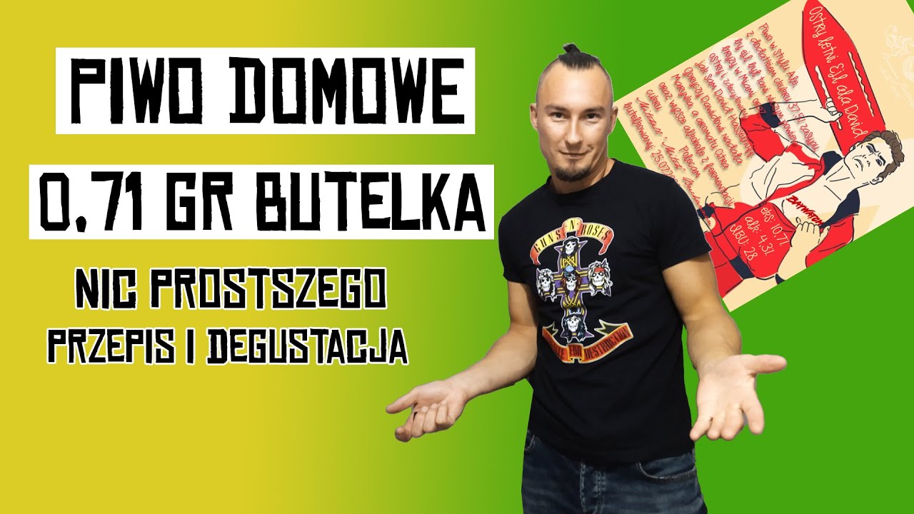 PIWO DOMOWE. Moje piwo domowej roboty. Przepis i degustacja piwa za 71 gr
