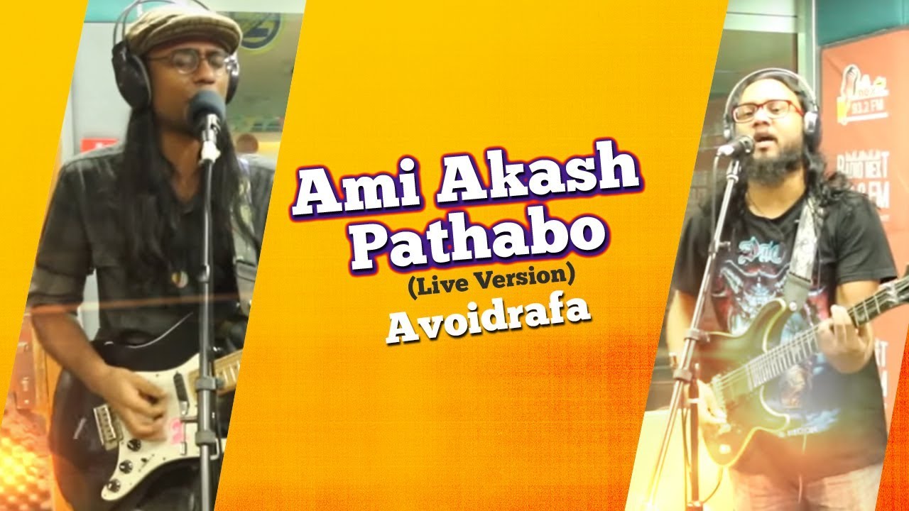 Ami Akash Pathabo (Live Version) | Avoidrafa | Plugged & LIVE | Radio Next 93.2 FM