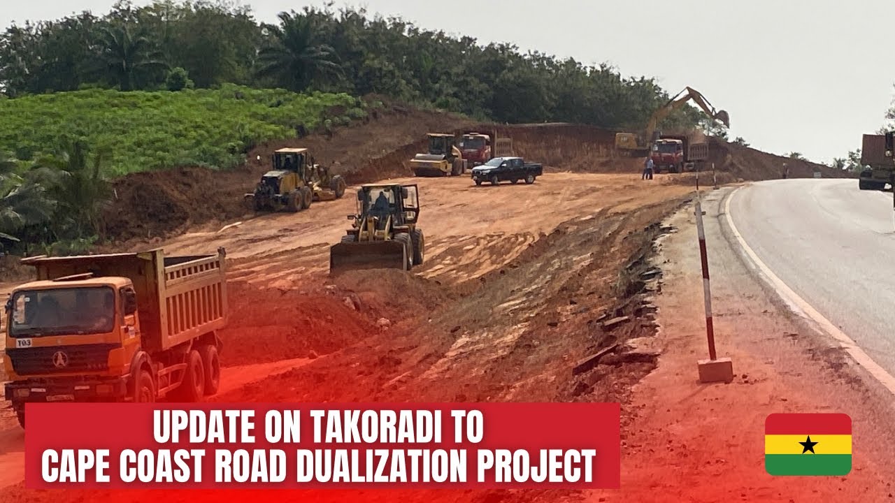 See How Fast The Takoradi,Cape Coast 73.6Km Road Expansion Project Is Going.