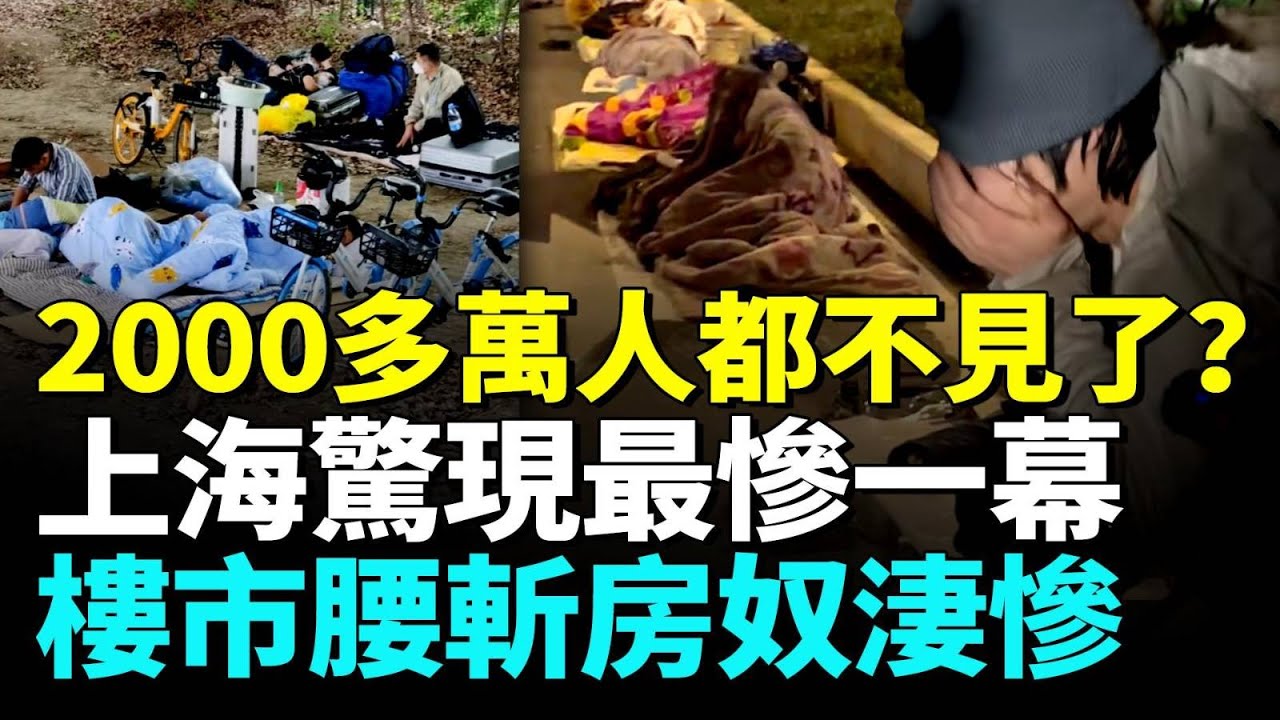 上海樓市出現最慘一幕；商舖成排倒閉城市空心化；上海中產變無產；大蕭條景象令人震驚 #睇大陸