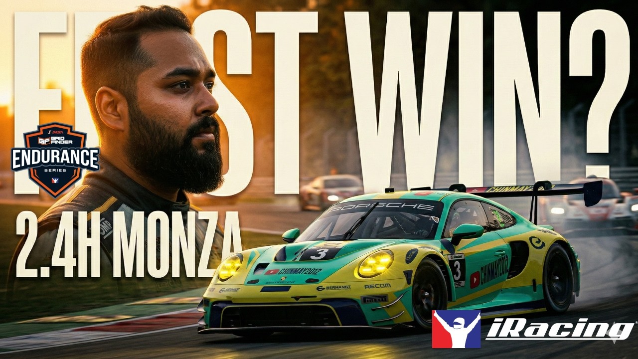 Can I Win My FIRST 2.4H Endurance Race? 🏁 | IMSA Monza Solo | Porsche GT3 iRacing