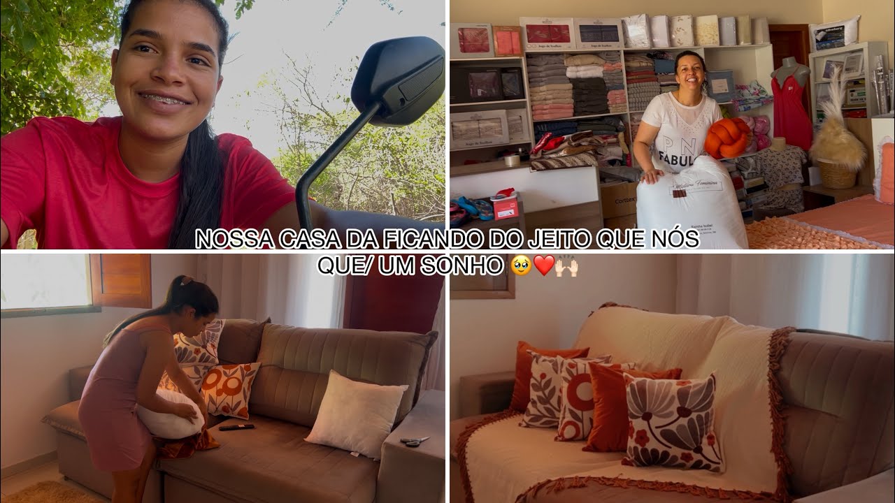 ELA FALOU UM POUCO PARA TODOS VOCÊS / OLHA COMO TÁ FICANDO NOSSA CASA 🏠🥹❤️