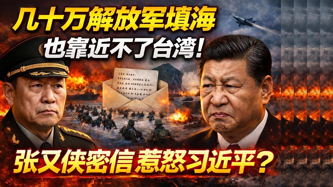 幾十萬解放軍填海，也靠近不了台灣！張又俠密信惹怒習近平？｜北美王律觀台海第978期｜PLA Can’t Reach Taiwan? Zhang Youxia Letter Sparks Fury