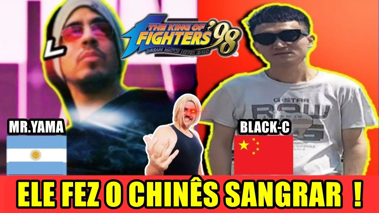 MR.YAMA VS BLACK -C   A MELHOR LUTA DO ANO , OS DEUSES TAMBEM SANGRAM !KOF 98