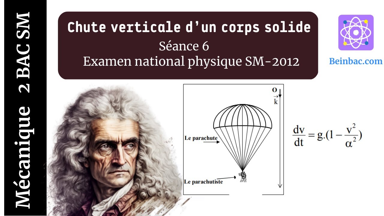 2 BAC-BIOF Mécanique 2-séance 6:Chute verticale d’un corps solide: examen national Physique SM- 2012