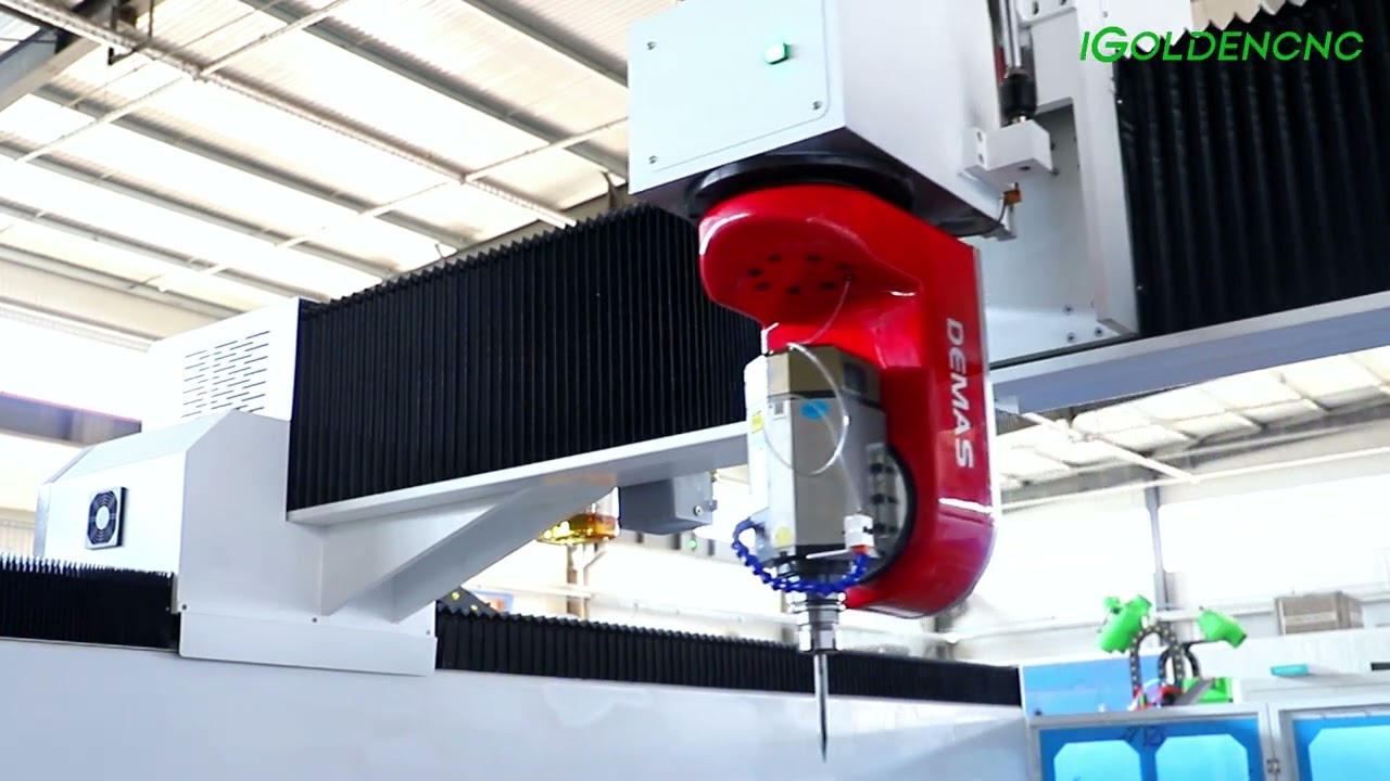 Gantry-moving 5 axis cnc machining center iGW-5GM