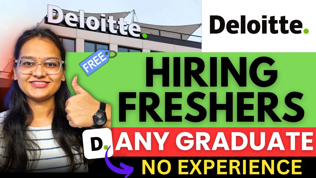 🚀Deloitte Free Hiring 2026 | Any Graduate & Fresher can Apply | HR , Associate analyst | 2026 Hiring