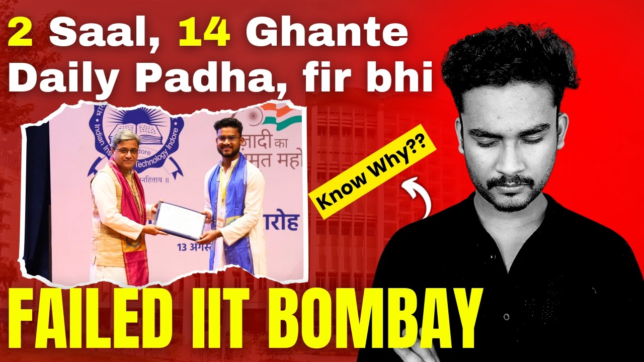Why I didn't get AIR under 100 - My JEE Failure Story💔 #jeemotivation