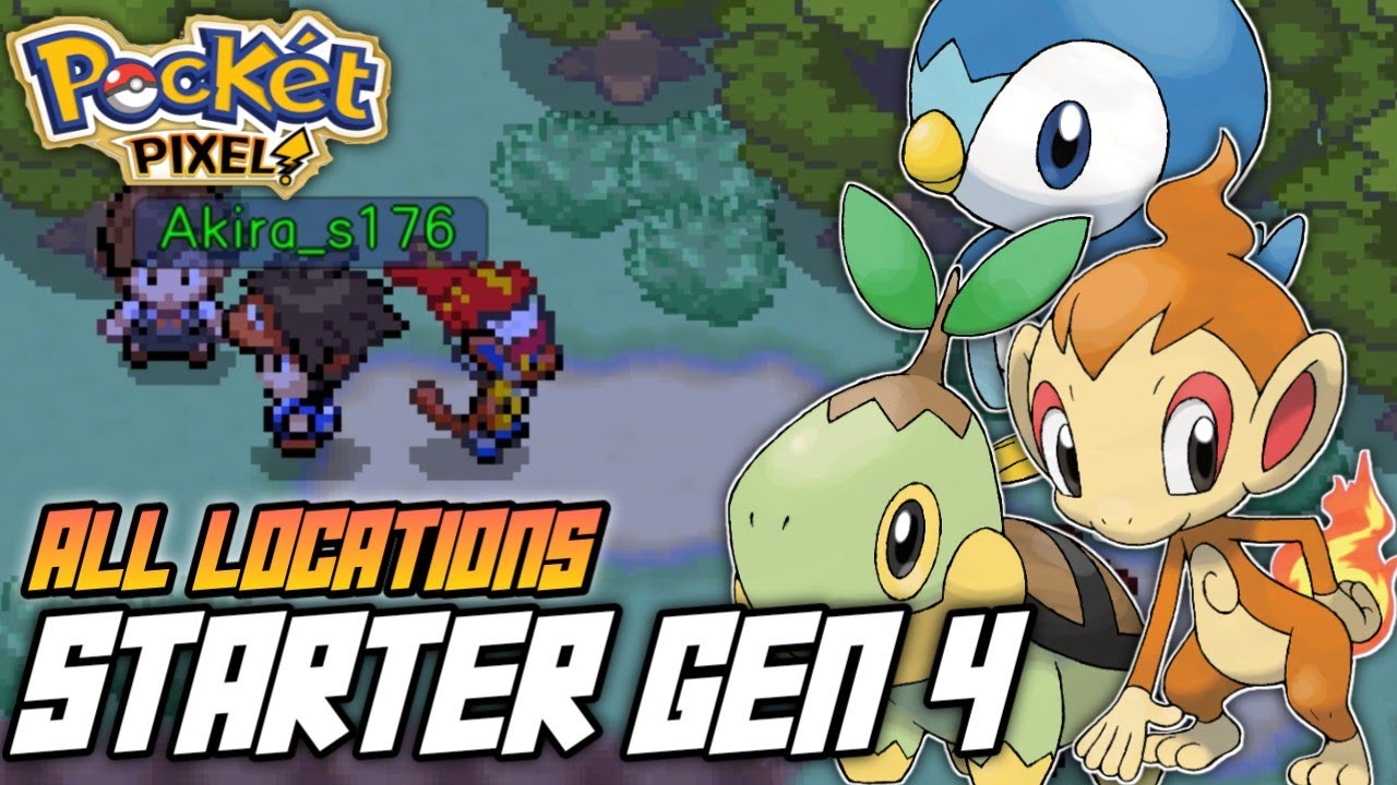 HOW TO GET ALL STARTERS GEN 4 | POCKET PIXEL
