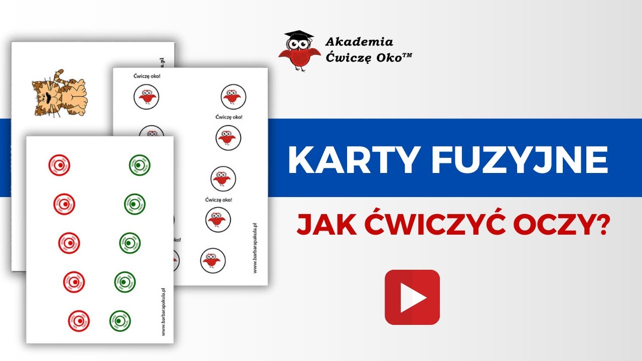 Karty fuzyjne - terapia niedowidzenia, zeza, stereopsji - jak ćwiczyć?