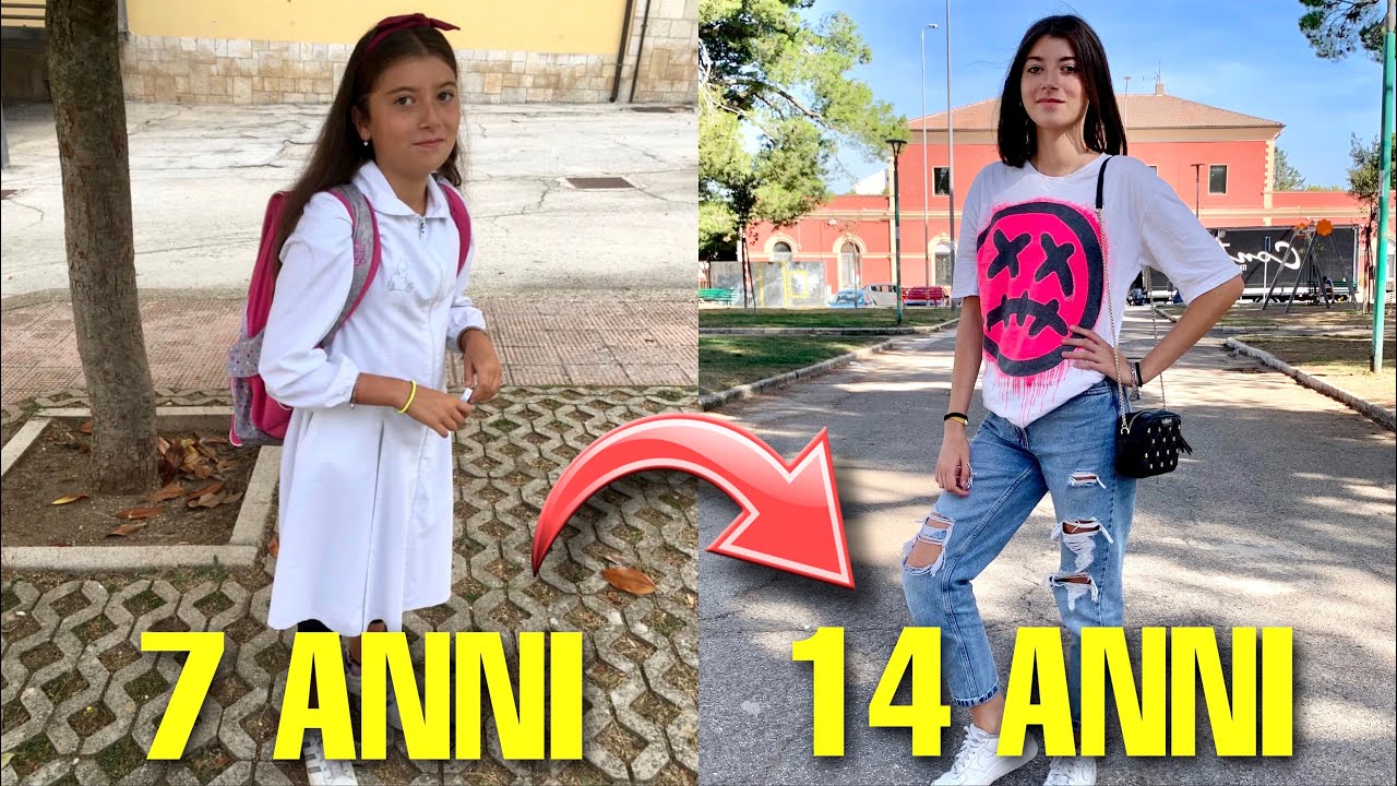 REAGISCO ALLA TRASFORMAZIONE DI ELENA - 7 ANNI VS 14 ANNI